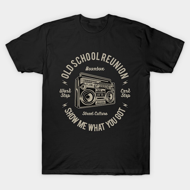 Boombox Old School T-Shirt by ChapulTee